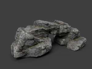 cliff rock collection 004 3D Model