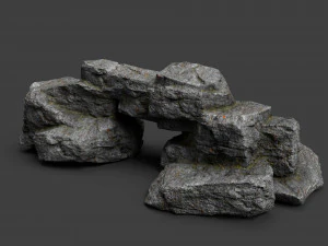 cliff rock collection 004 3D Model