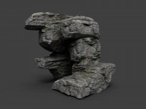 cliff rock collection 004 3D Model