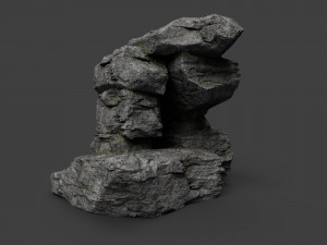 cliff rock collection 004 3Dモデル