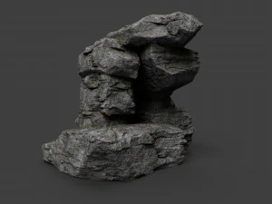 cliff rock collection 004 3D Model