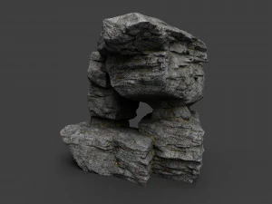 cliff rock collection 004 3D Model