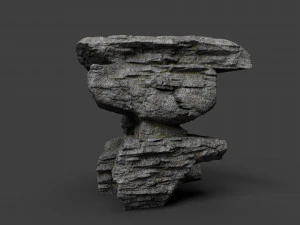 cliff rock collection 004 3D Model