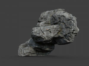 cliff rock collection 004 3Dモデル