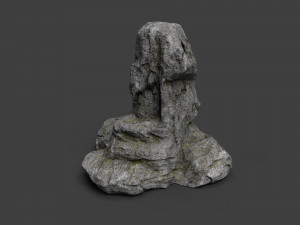 cliff rock collection 004 3Dモデル