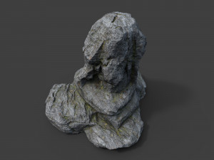 cliff rock collection 004 3Dモデル
