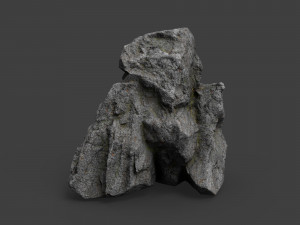 cliff rock collection 004 3Dモデル