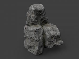 cliff rock collection 004 3Dモデル