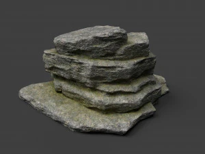 cliff rock 5-1 3D Model