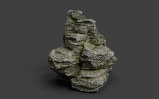 rock 3-3 Model 3D .c4d .max .obj .3ds .fbx .stl .blend 