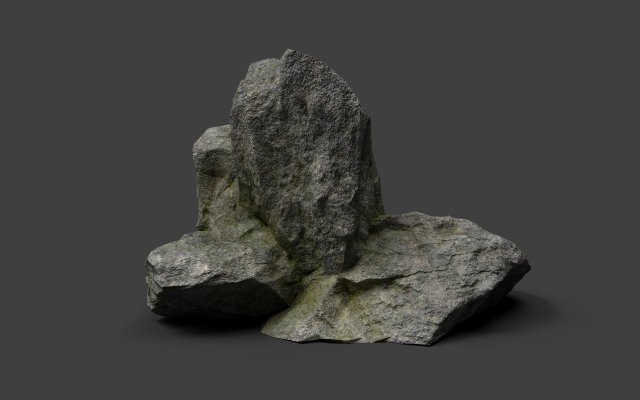rock 3-8 3D 模型 .c4d .max .obj .3ds .fbx .stl .blend 