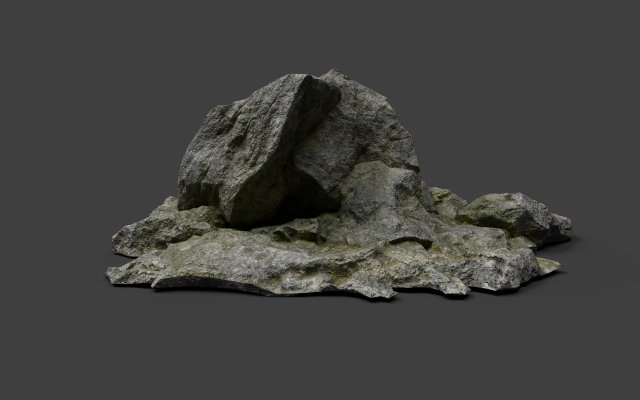 rock 3-9 3D Model .c4d .max .obj .3ds .fbx .stl .blend 