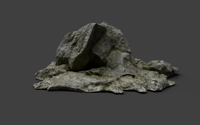 rock 3-9 3D Model .c4d .max .obj .3ds .fbx .stl .blend 