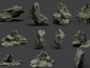 cole&ccedil;&atilde;o de pedras 003 Modelo 3D