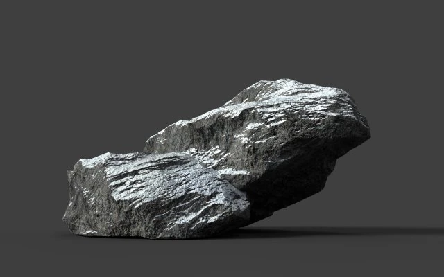 snowy rock 4-1 3D Model .c4d .max .obj .3ds .fbx .stl .blend 