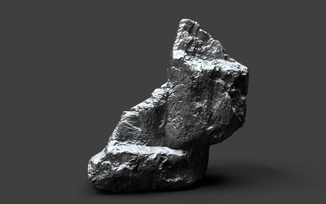 snowy rock 4-2 3D Модель .c4d .max .obj .3ds .fbx .stl .blend 