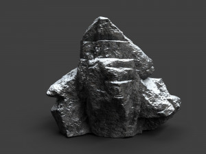 snowy rock 4-4 3D Model