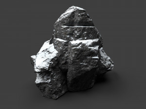 snowy rock 4-4 3D Model