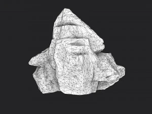 snowy rock 4-4 3D Model