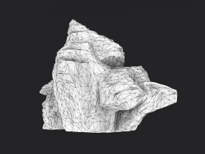 snowy rock 4-4 3D Model