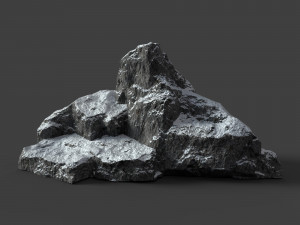 snowy rock 4-5 Model 3D