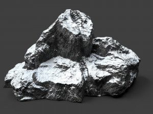 snowy rock 4-5 Model 3D