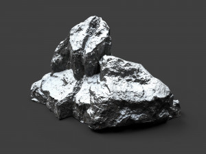 snowy rock 4-5 Model 3D