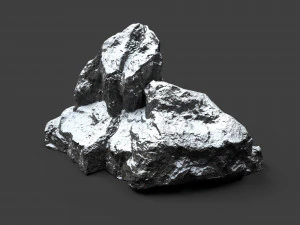 snowy rock 4-5 3D Model