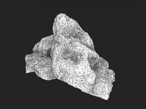 snowy rock 4-5 3D Model
