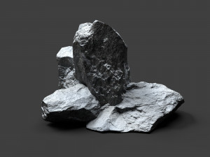 snowy rock 4-8 3D 모델