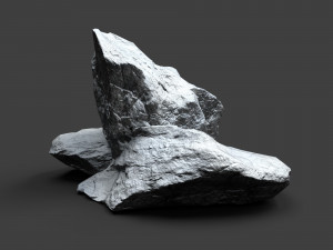 snowy rock 4-8 3D Model