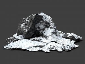snowy rock 4-9 Model 3D