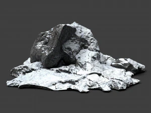 snowy rock 4-9 3D Model