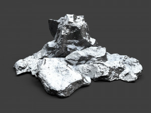 snowy rock 4-9 3D Model