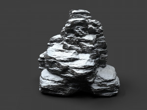 snowy rock 4-3 3D Model