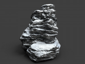 snowy rock 4-3 3D Model
