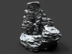 snowy rock 4-3 3D Model