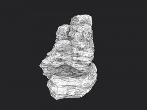 snowy rock 4-3 3D Model