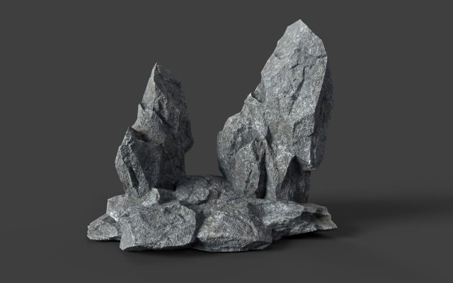 rock 5-3 3D 模型 .c4d .max .obj .3ds .fbx .stl .blend