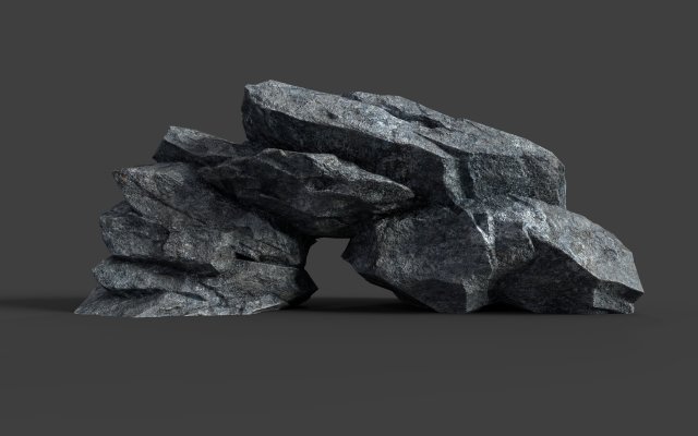 rock 5-6 3D Modell .c4d .max .obj .3ds .fbx .stl .blend