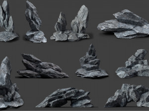 rock collection 005 3D Model