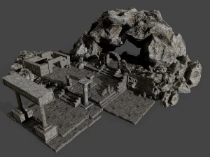 ancient ruins pack 3D Model