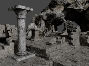 ancient ruins pack 3D Model
