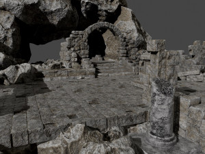 ancient ruins pack 3D Model