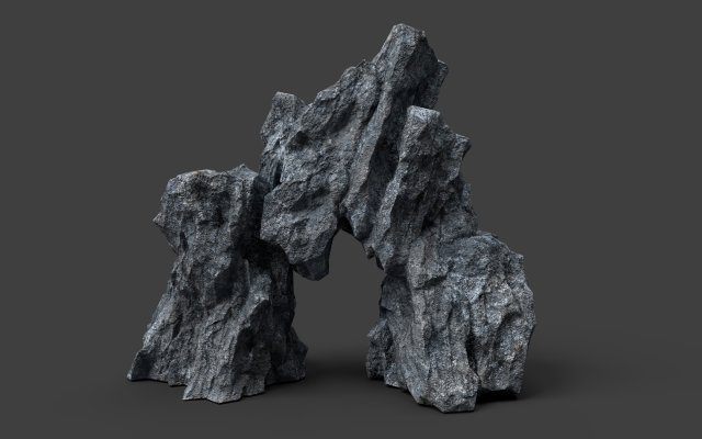 rock 7-2 3D Модель .c4d .max .obj .3ds .fbx .stl .blend