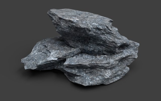 rock 7-9 3D Model .c4d .max .obj .3ds .fbx .stl .blend 