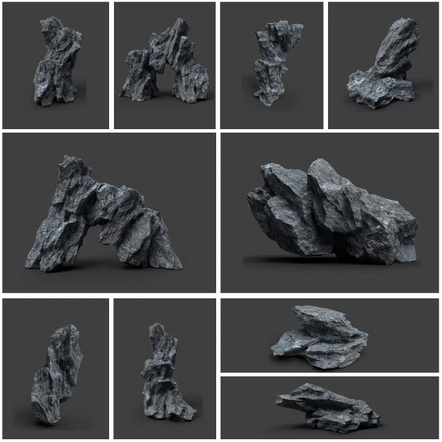 rock collection 007 3D Model .c4d .max .obj .3ds .fbx .stl .blend 