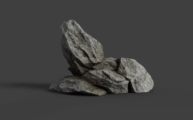 rock 6-4 3D Model .c4d .max .obj .3ds .fbx .stl .blend 