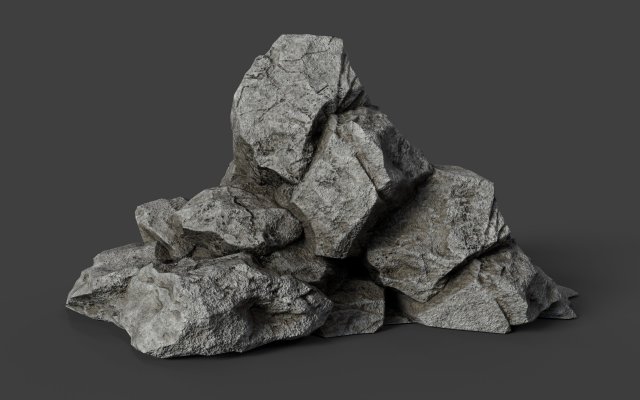 rock 6-5 Model 3D .c4d .max .obj .3ds .fbx .stl .blend 