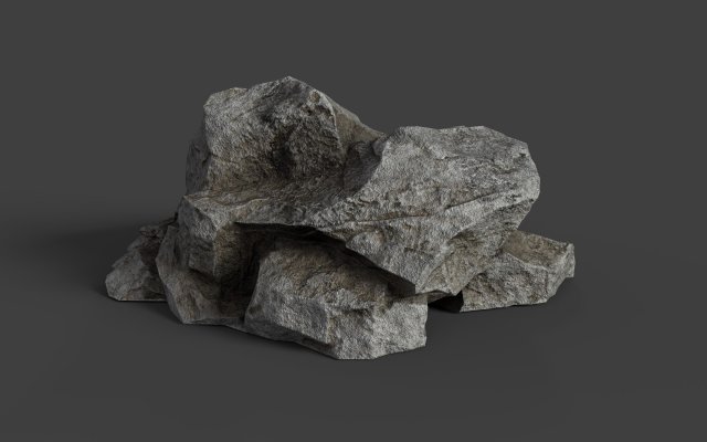 rock 6-6 Modelo 3D .c4d .max .obj .3ds .fbx .stl .blend 